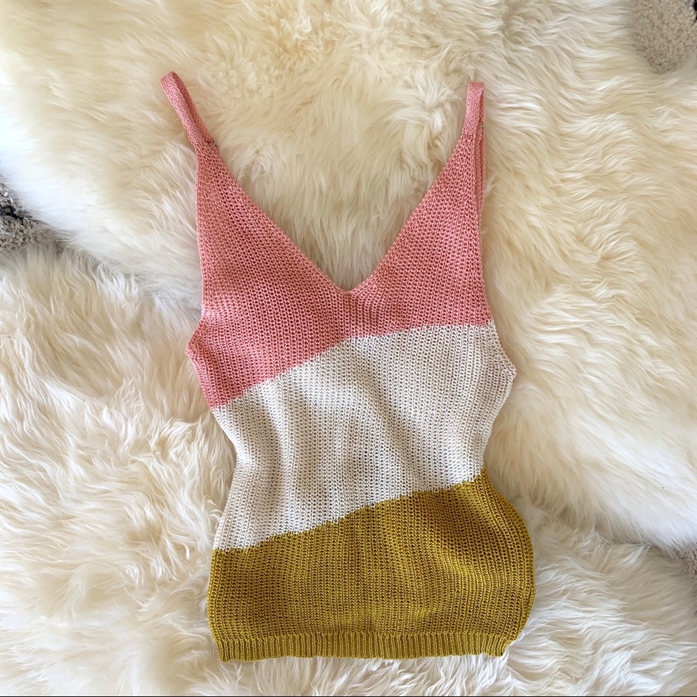 💗 Color Block Knit Top 💗 - Picture 3 of 4